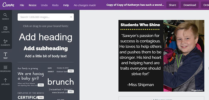 Student Spotlights - Creating this Weekly Feature is EASY!