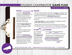 Student Contributor Game Plan