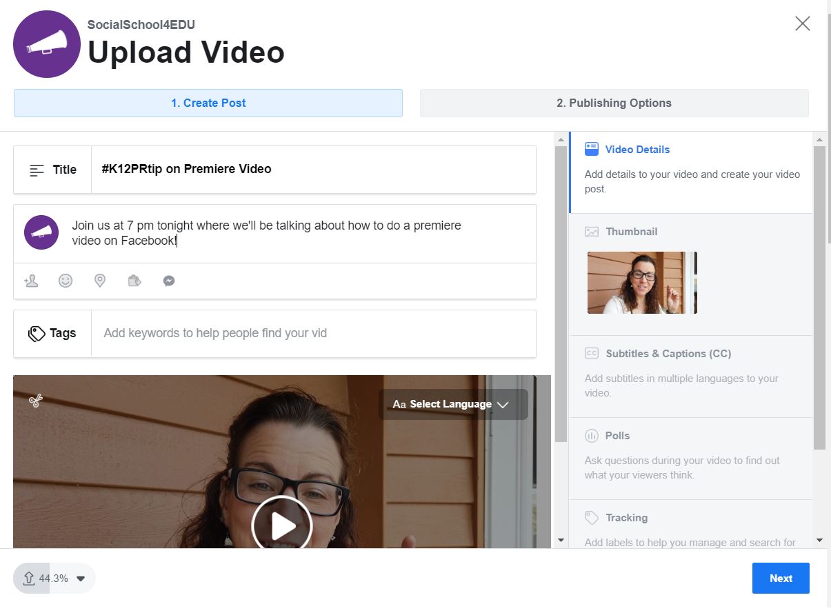 How to Use Facebook Premiere for Schools