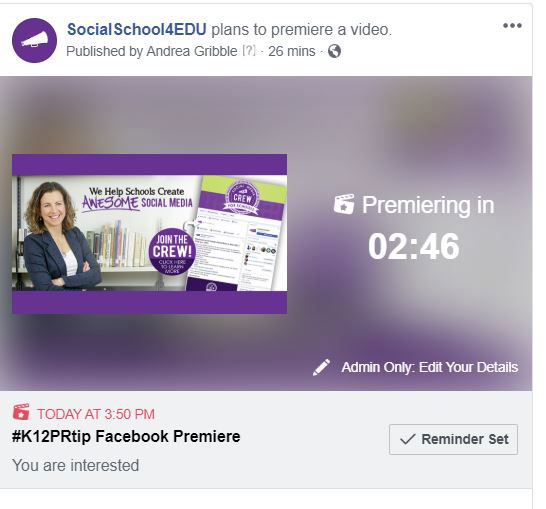 How to Use Facebook Premiere for Schools