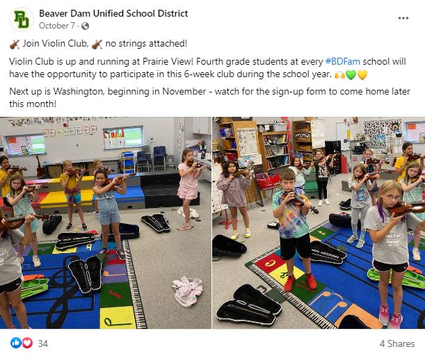 Beaver Dam Unified School District post