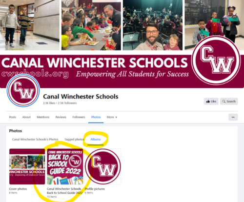 Canal Winchester Facebook Page screenshot