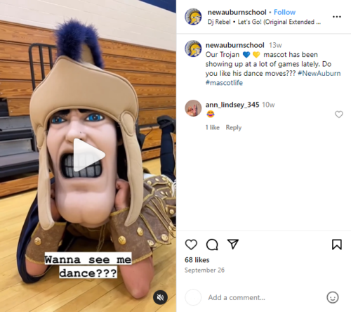 New Auburn School District Trojan Mascot Reel