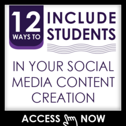 12 Ways to Include Students In Your Social Media Content Creation