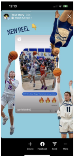 Instagram Cutout Sticker example from Garfield RE-2 School District