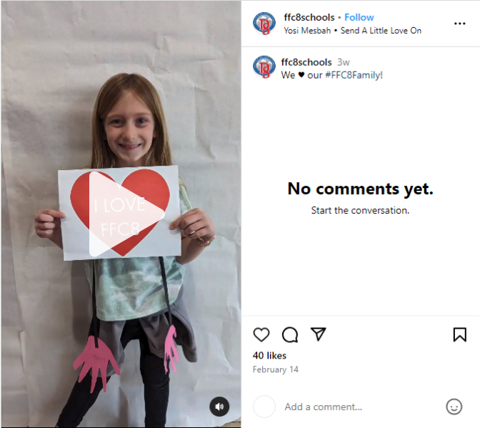 Instagram Reel example from Fountain-Ft Carson School District
