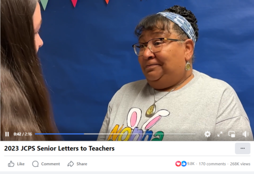 Jefferson County Public Schools' "Senior Letters to Teachers" Video