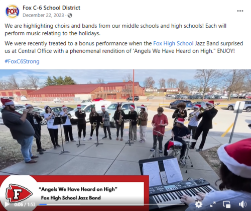 Program Highlight Award - Fox C-6 School District, MO - Andy Waterman - Jazz Band Video