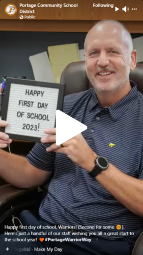 Portage Community School District Back-to-School Reel Example