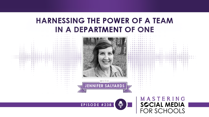 Harnessing the Power of a Team in a Department of ONE with Jennifer Salyards, M.Ed.