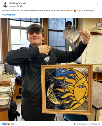 Hibbing Schools student artwork post