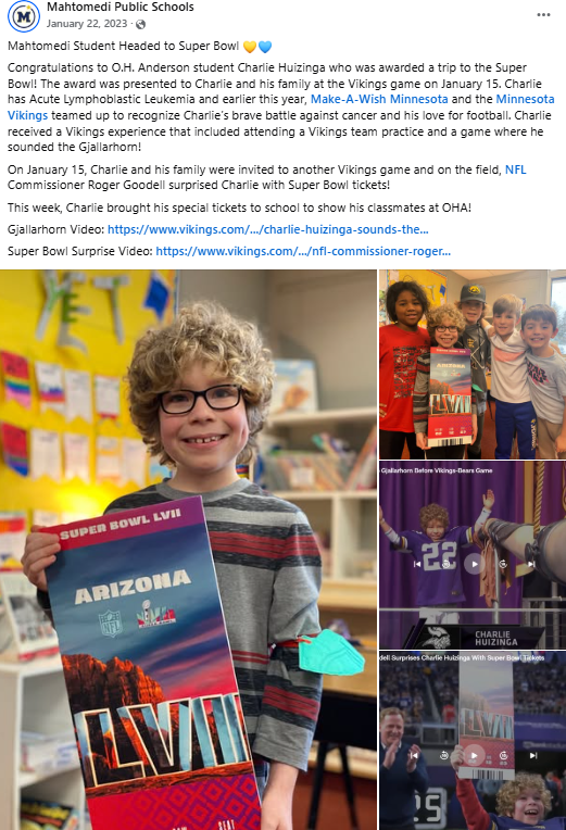 Mahtomedi Public Schools post