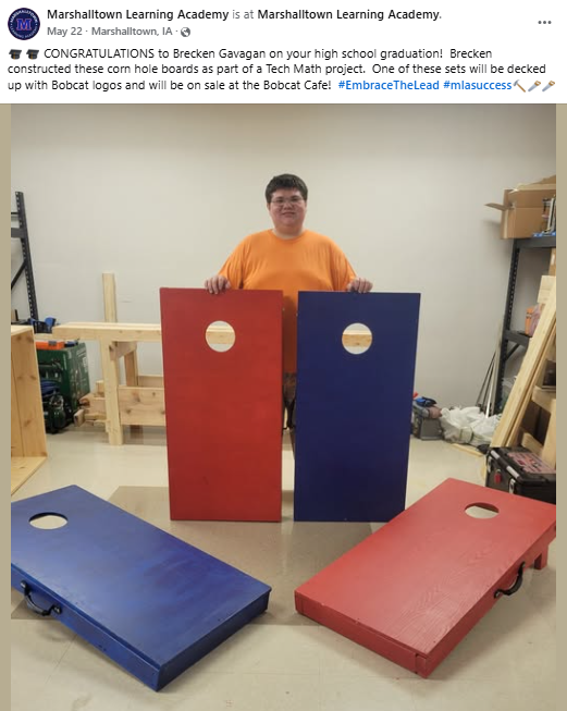 Marshalltown Learning Academy post