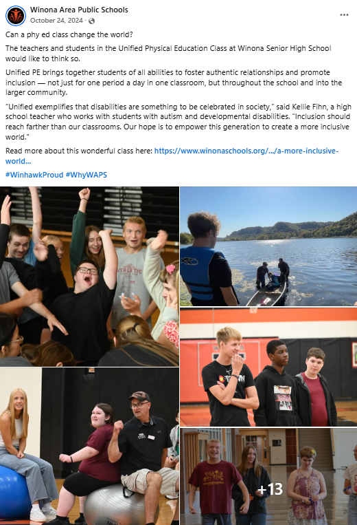 Winona Area Public Schools post