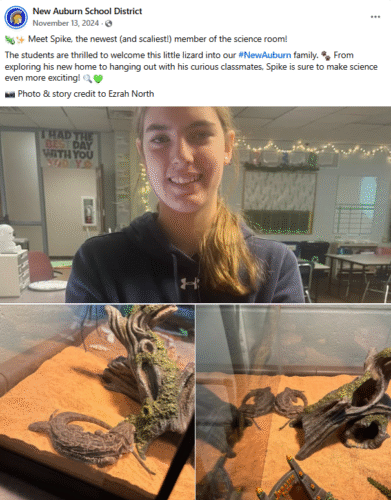 New Auburn School District Facebook post