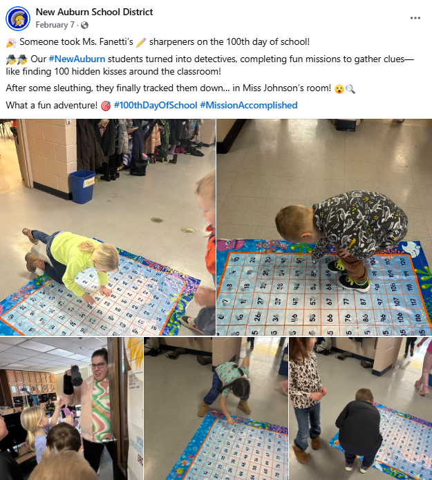 New Auburn School District Facebook post