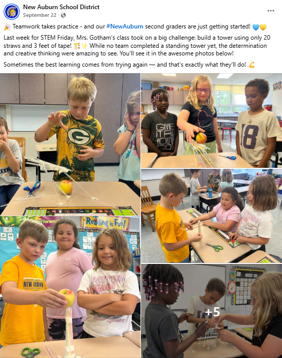 New Auburn School District Facebook post