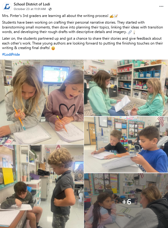 School District of Lodi Facebook post