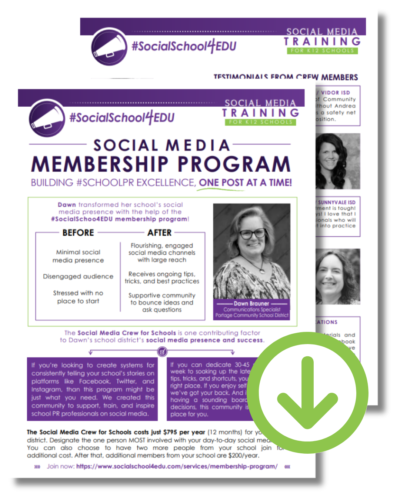 Social Media Membership Flyer