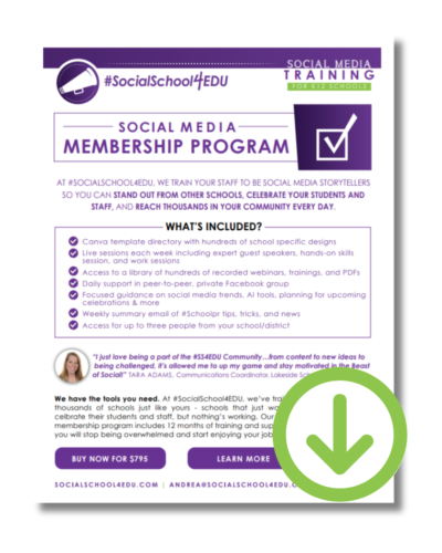 Social Media Membership Flyer