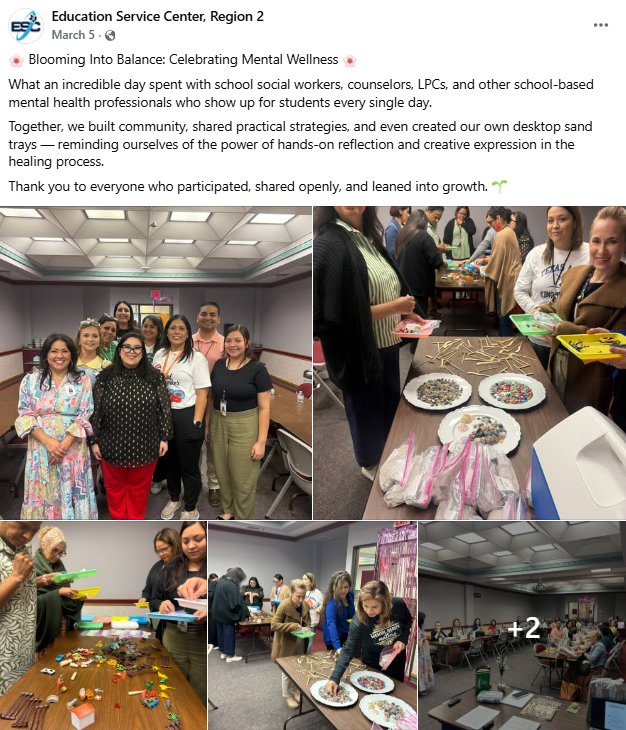 Educational Service Center, Region 2 Facebook Post