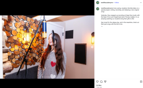 New Life Academy Instagram post