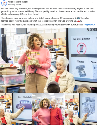 Alliance City Schools, OH Facebook post