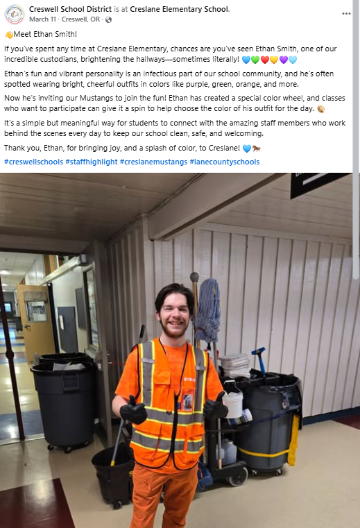 Creswell School District, OR Facebook post