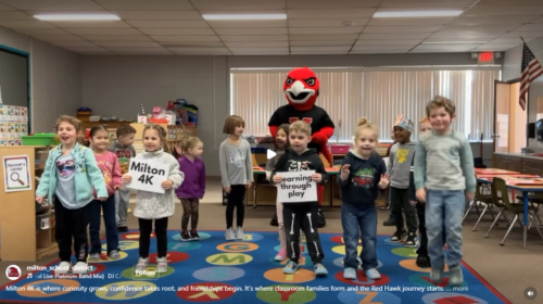 School District of Milton 4K enrollment video of students dancing