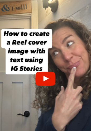 How to create a Reel cover image with text using IG stories
