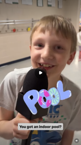 Interview with student about the blueprint of his dream house