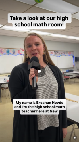 Tour of a high school math class by teacher
