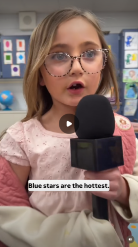 Interview with student about her space board