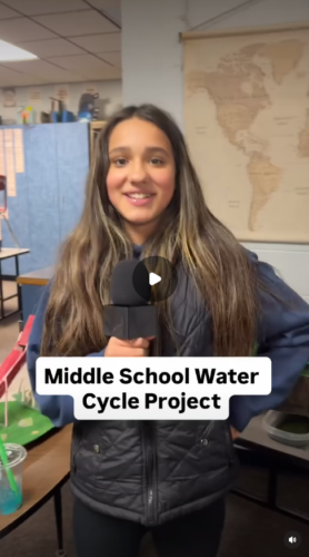 Interview with middle school student about running water project