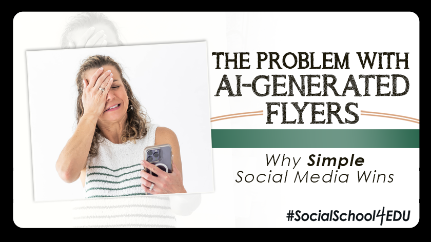 The Problem with AI-Generated Flyers: Why Simple Social Media Wins