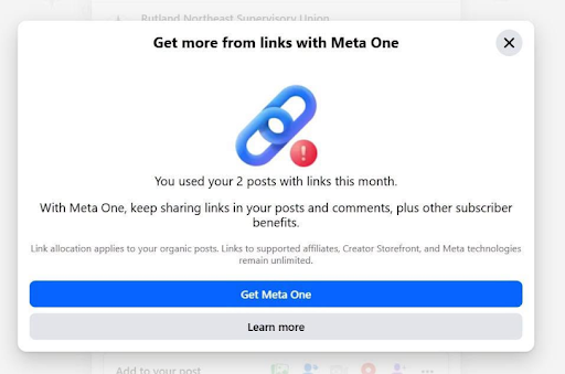Meta One alert